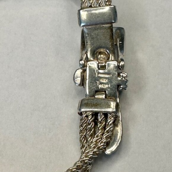Tiffany & Co Sterling Twist Rope T Belt Buckle Bracelet with Original Bag - Picture 4 of 10